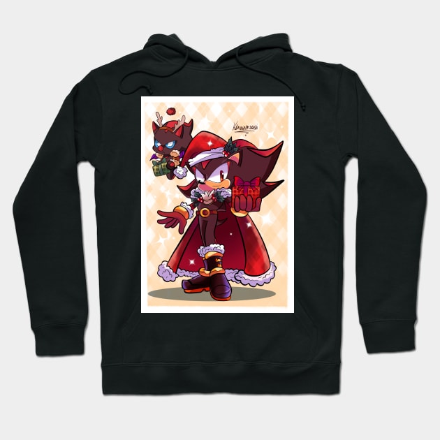 Merry christmas shadow Hoodie by Klaudiapasqui 96